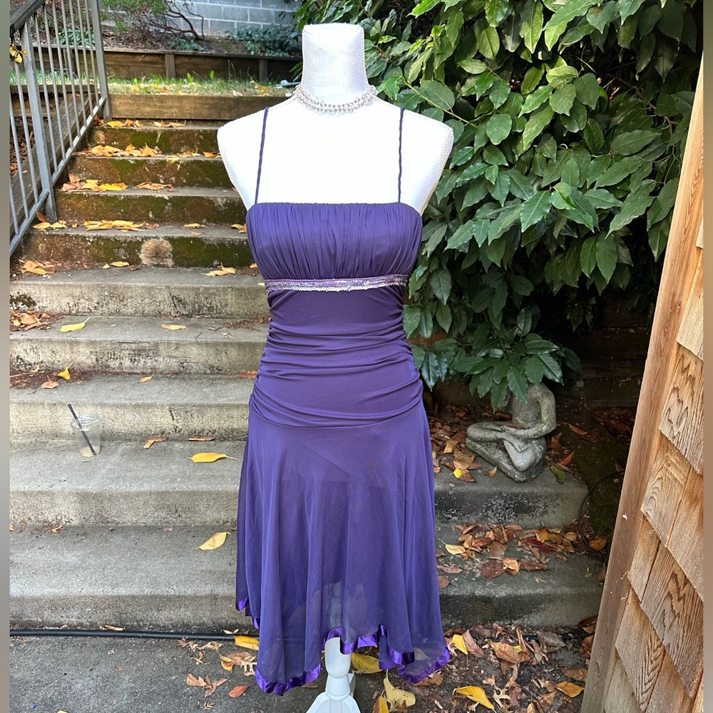 Vintage Y2K Purple Mini Dress